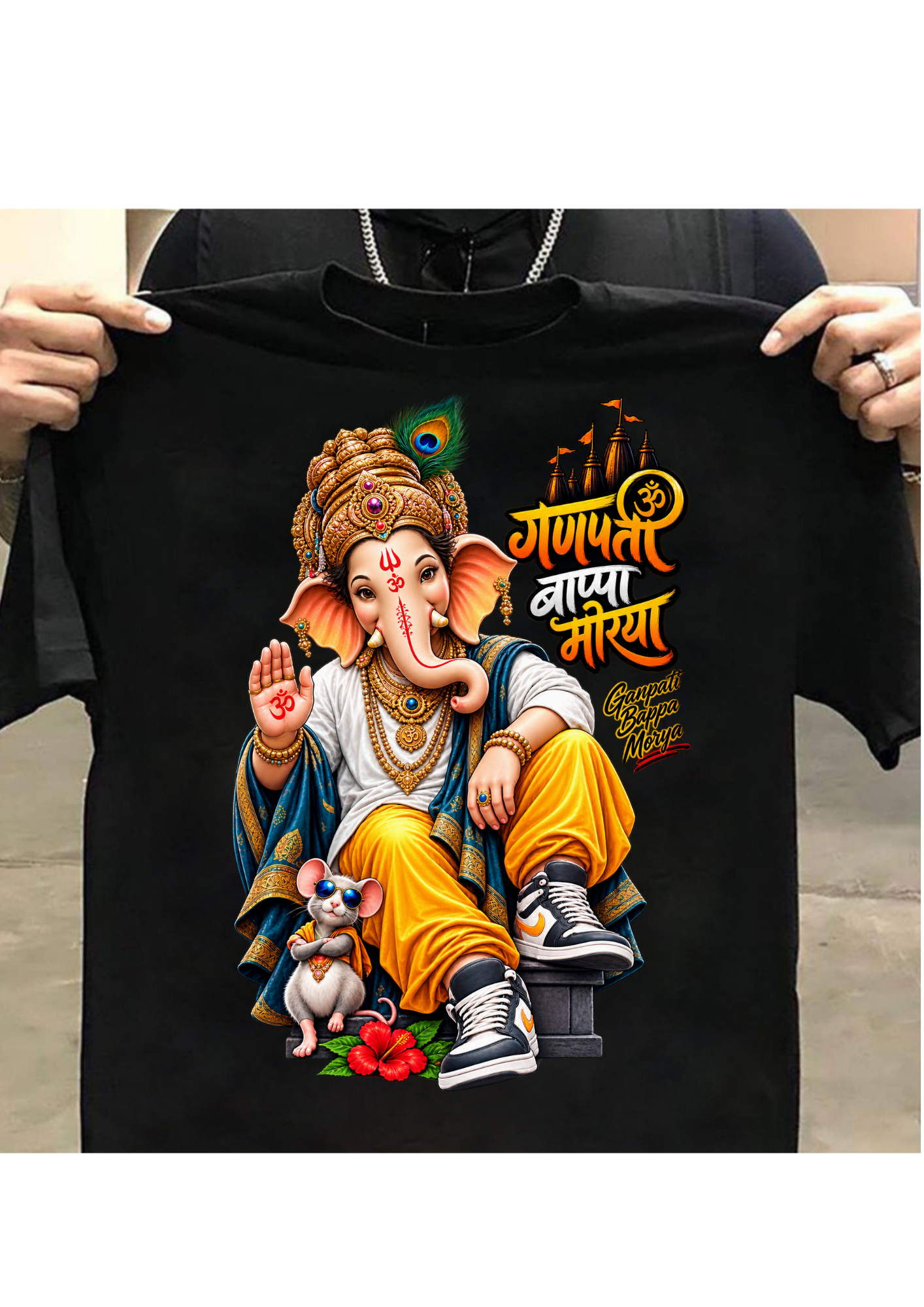 Ganpati Bappa Morya – Premium Graphic T-Shirt