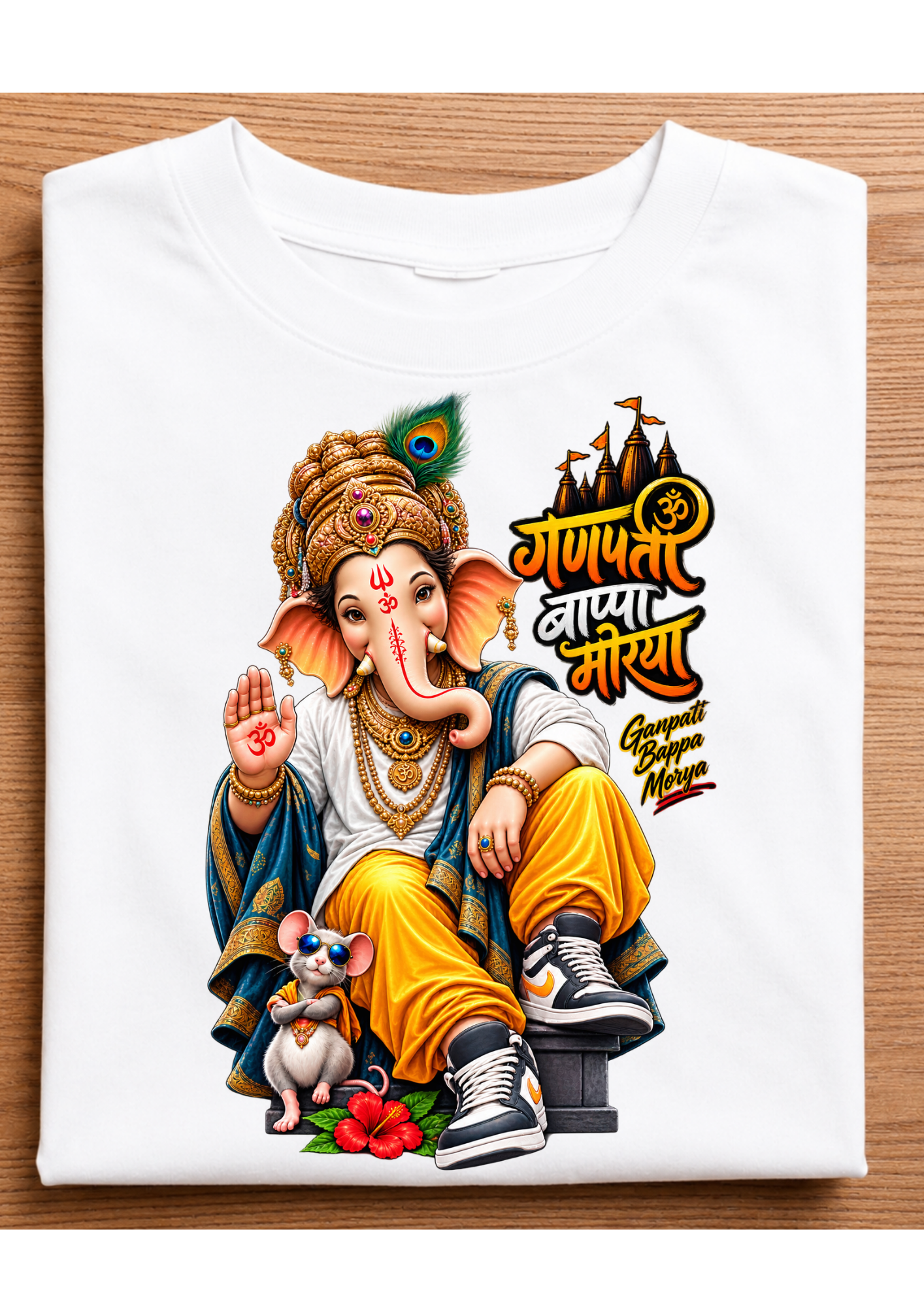 Ganpati Bappa Morya – Premium Graphic T-Shirt