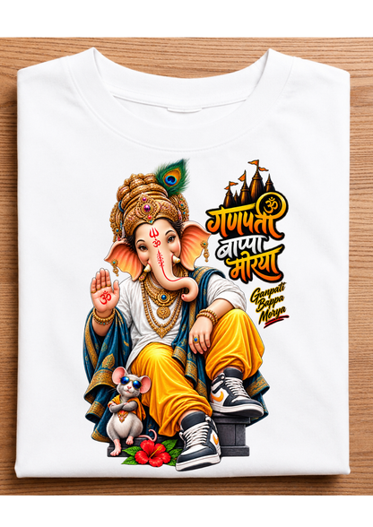 Ganpati Bappa Morya – Premium Graphic T-Shirt