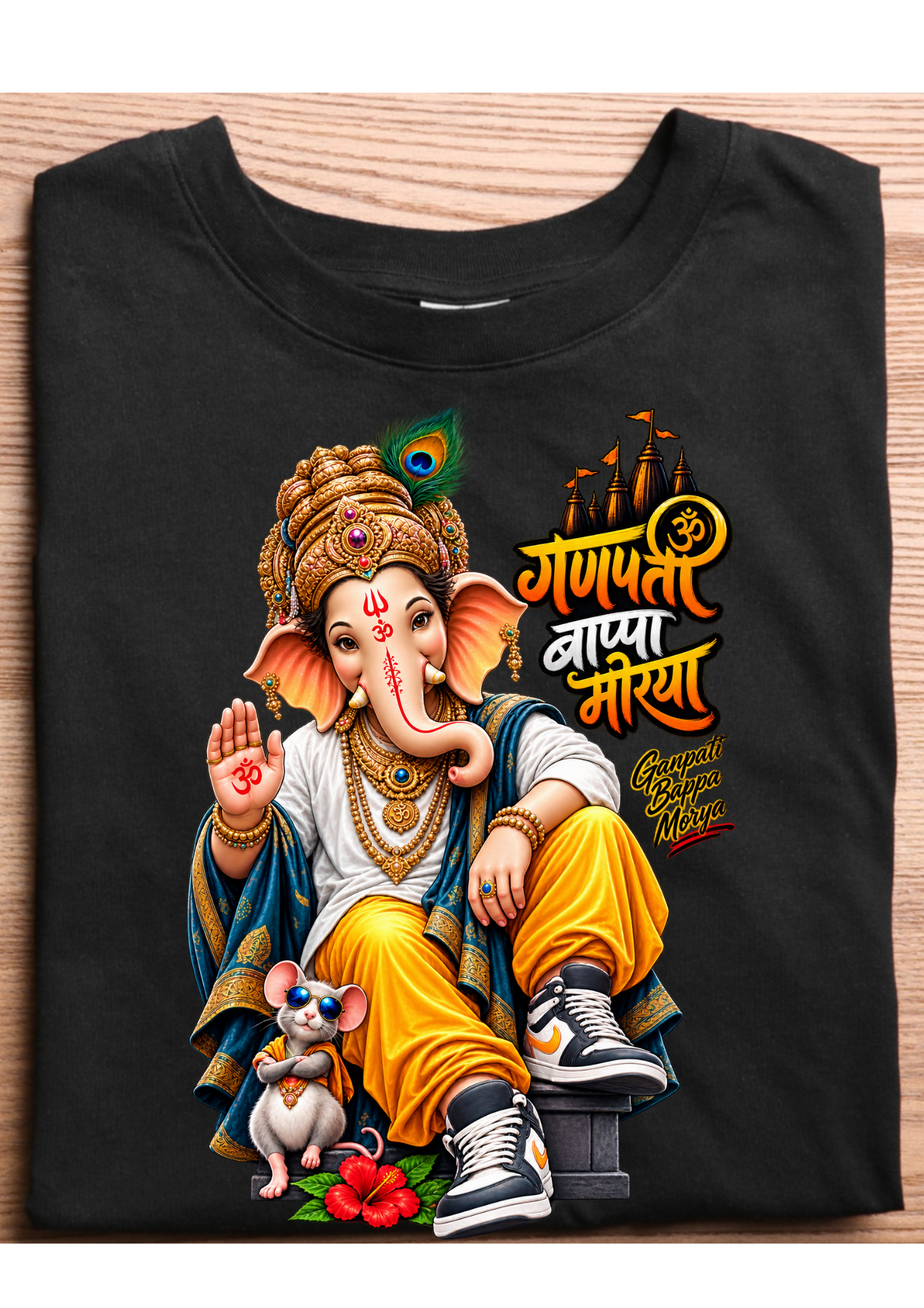 Ganpati Bappa Morya – Premium Graphic T-Shirt